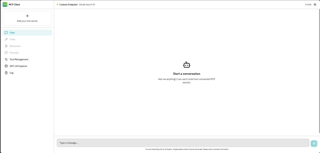Server and client are deliberately separated