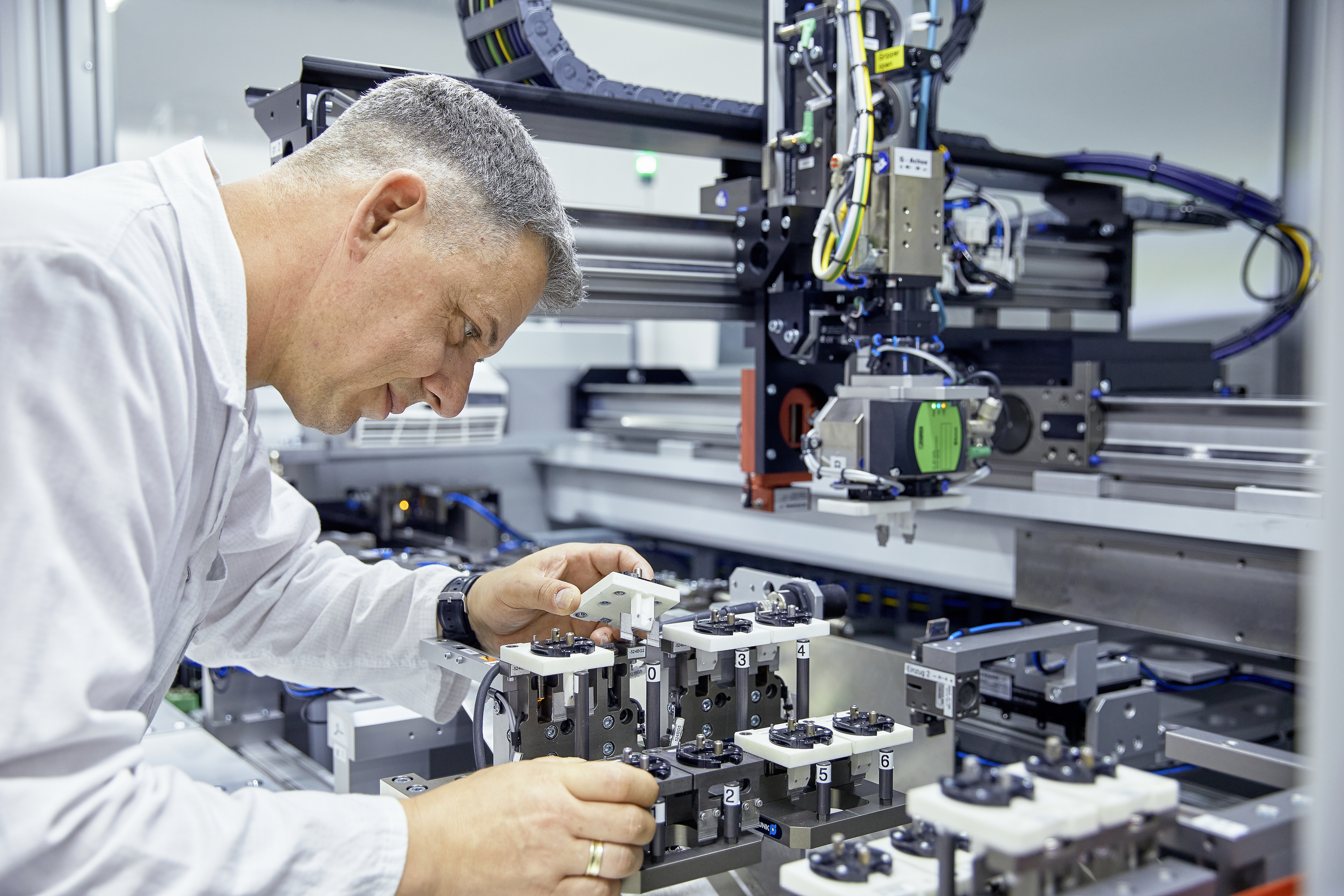 man working in production