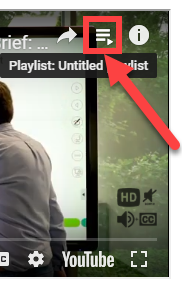 Find the playlist icon
