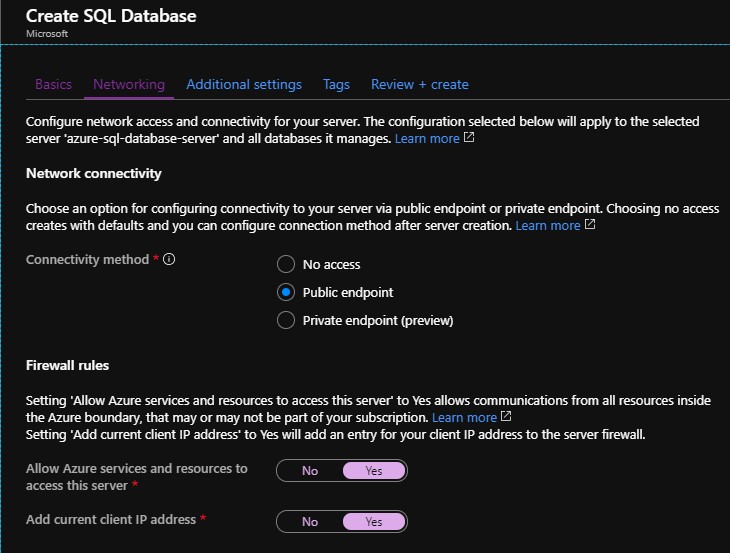 create_sql_database_networking