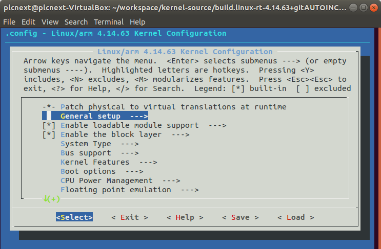 kernel parameters