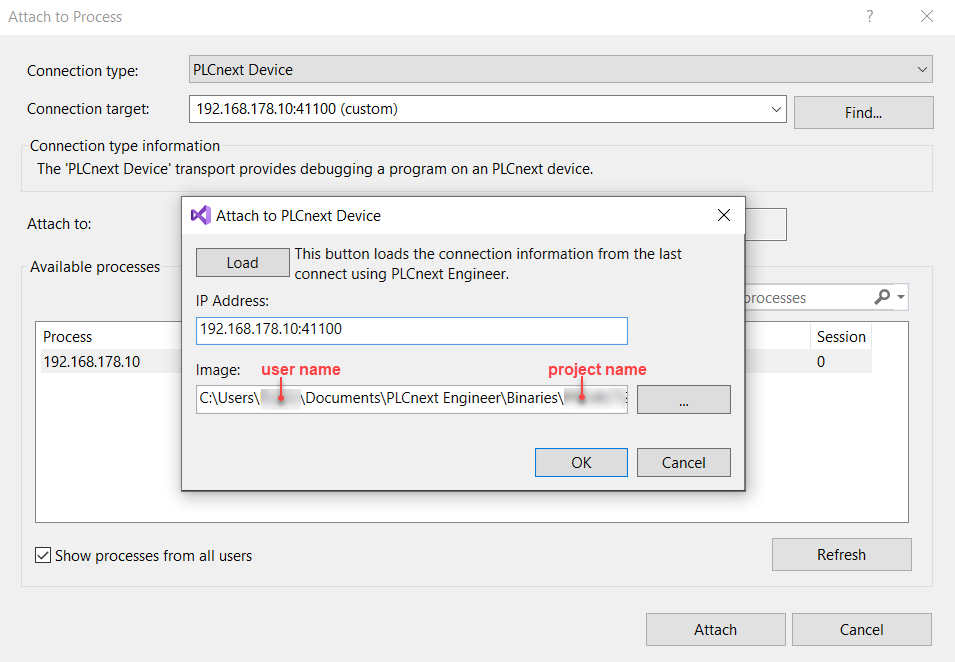 Debugging VS Settings