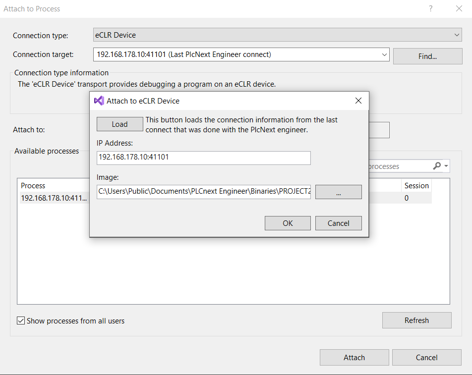 Debugging VS Settings