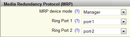 Network switch as MRP manager